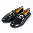 トッズ TODS トッズ T TIMELESS Fringe Leather Loafers レザー ローファー Tタイムレス 本革 メタルロゴ フリンジ 靴 レディース XXW59C0GC10SHA