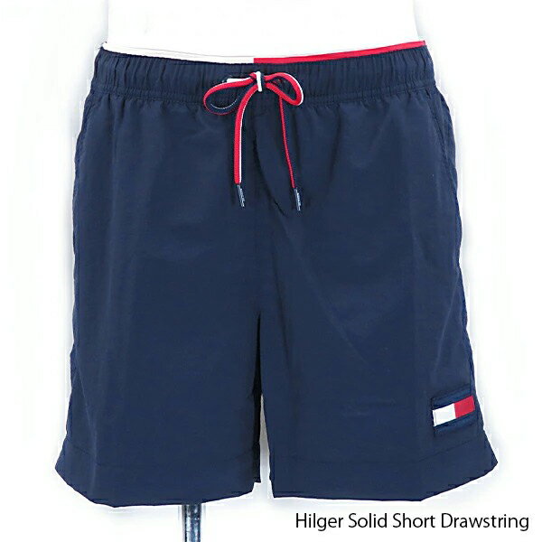 ≪返品交換不可≫TOMMY HILFIGER トミーヒルフィガー Hilger Solid Short Drawstring メンズ 水着 ビーチウェア 海パン 〔UM0UM01120〕