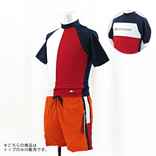 【最大5000円OFF ブラックフライデークーポン発行中】≪返品交換不可≫TOMMY HILFIGER トミーヒルフィガー RASHGUARD SS[UM0UM...