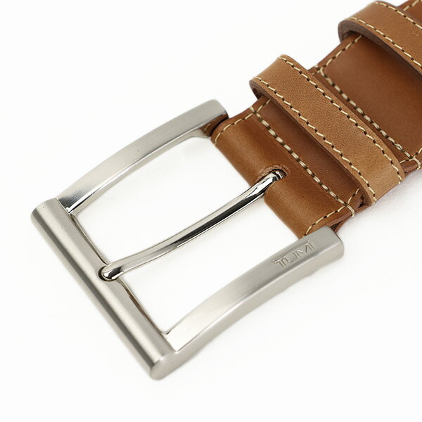 【LaGアウトレット】【訳アリ：キズ、シワ等】TUMI トゥミ Double Keeper Leather Belt 15978NSTNOS ダブルキーパー ベルト ロゴ レザー 本革 オフィス カジュアル メンズ アウトレット