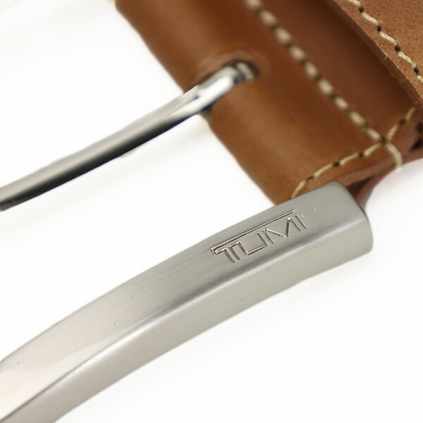 【LaGアウトレット】【訳アリ：キズ、シワ等】TUMI トゥミ Double Keeper Leather Belt 15978NSTNOS ダブルキーパー ベルト ロゴ レザー 本革 オフィス カジュアル メンズ アウトレット