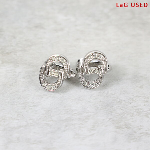 【中古品】Dior ディオール イヤリング CD Logo Earrings レディース CDロゴ ラインストーン パヴェ アクセサリー 両耳用 LaG Onlinestore