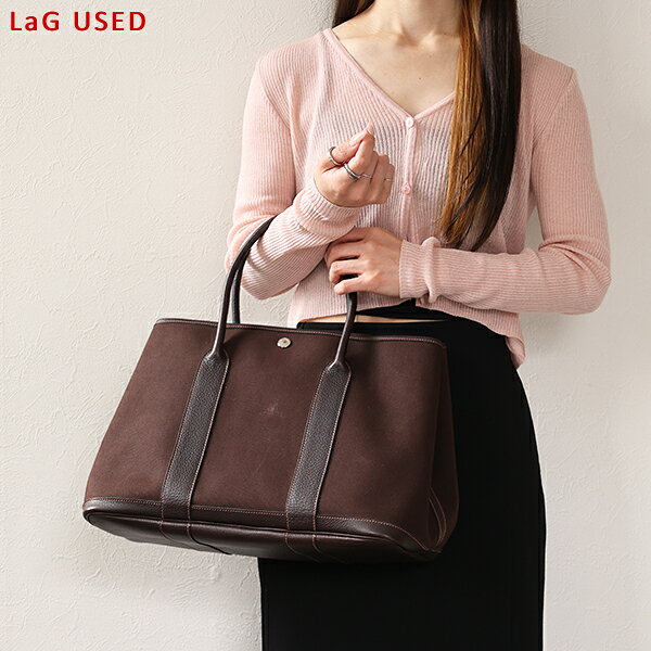 【中古品】HERMES エルメス トートバッグ Garden Party ガーデンパーティ レディース キャンバス レザー J刻印 鞄 LaG Onlinestore