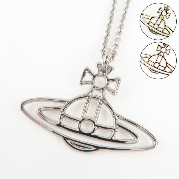 ヴィヴィアンウエストウッド ネックレス（レディース） Vivienne Westwood ヴィヴィアン ウエストウッド THIN LINES FLAT ORB PENDANT シン ライン フラット オーブ ペンダント ネックレス シンライン ロジウム アクセサリー レディース 63020259 R001 G002 W003