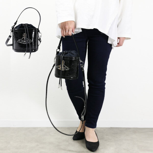 キングリング 【5/31迄！SNSフォロワーさん限定 5％OFFクーポン発行中】Vivienne Westwood ヴィヴィアンウエストウッド DAISY DRAWSTRING BUCKET ドローストリング バケット ハンドバッグ ショルダーバッグ オーブ レディース 4302002B S000W