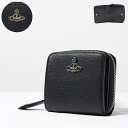 ヴィヴィアンウエストウッド 二つ折り財布（レディース） Vivienne Westwood ヴィヴィアンウエストウッド GRAIN LEATHER MEDIUM ZIP WALLET 二つ折り財布 折りたたみ財布 レディース 51080020 L001J