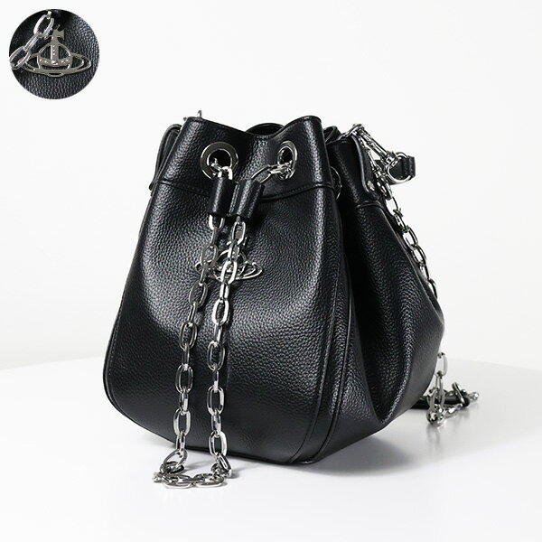 ヴィヴィアンウエストウッド ショルダーバッグ（レディース） Vivienne Westwood ヴィヴィアンウエストウッド CHRISSY MEDIUM BUCKET BAG クリッシーミディアムバケットバッグ ショルダーバッグ ハンドバッグ 43020001 S000D