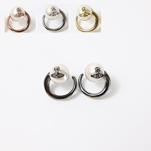 ヴィヴィアンウエストウッド Vivienne Westwood ヴィヴィアンウエストウッド CAROLA EARRINGS ピアス スタッドピアス アクセサリー 両耳用 真鍮 オーブ ロゴ レディース 6203006I