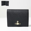 ヴィヴィアンウエストウッド 二つ折り財布（レディース） Vivienne Westwood ヴィヴィアンウエストウッド Bi-Fold Wallet 二つ折り財布 折りたたみ財布 ミニ財布 小銭入れあり コンパクト オーブ レディース 51090027U S000B