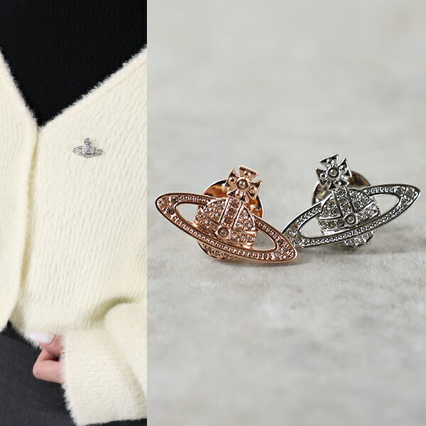 Vivienne Westwood ヴィヴィアンウエストウッド ブローチ Mini Bas Relief Clutch Pin 65020004 レディース ミニ バスレリーフ クリスタル装飾 オーブ 真鍮 アクセサリー LaG Onlinestore