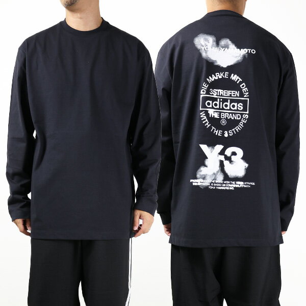 Rakuten - Y-3 ワイスリー Tシャツ Graphic Long Sleeve Tee JX4747 メンズ 長袖 グラフィック クルーネック カットソー コットン ロゴT ロンT LaG Onlinestore