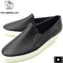【セール】フォックスアンブレラズ スニーカー メンズ レインシューズ スリッポン FOX UMBRELLAS 04M FOX SLIP-ON BLACK【返品交...