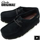 クラークス オリジナルズ レディース ゴアテックス スエード ワラビー CLARKS ORIGINALS WALLABEE GTX CLK 26169024 BLACK