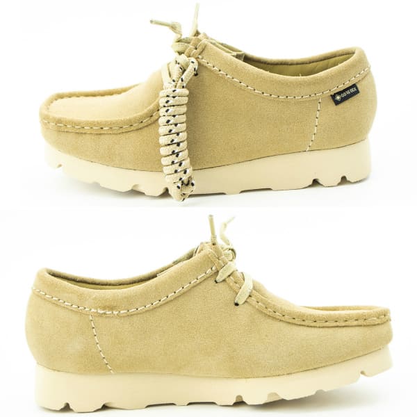 クラークス オリジナルズ レディース ゴアテックス スエード ワラビー CLARKS ORIGINALS WALLABEE GTX CLK 26169025 MAPLE SUEDE 2