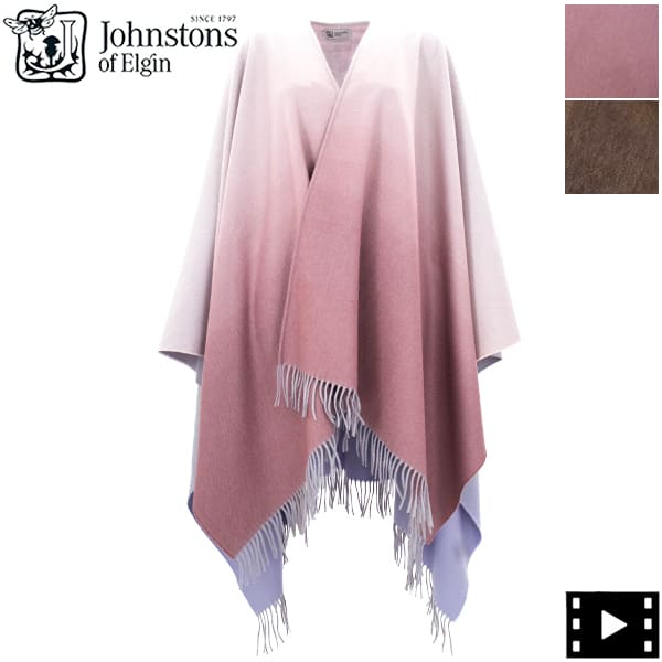 󥹥ȥ󥺥֥륬 ȡ ߥ100% Ƚ Johnstons of Elgin TA000360 JST CASHMERE OMBRE CAPE