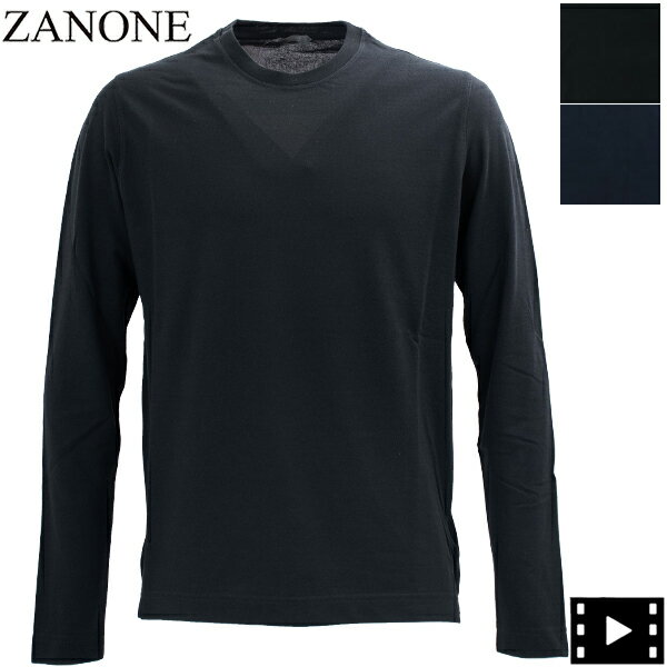 ザノーネ Tシャツ メンズ アイスコットン クルーネック 長袖Tシャツ ZANONE T-SHIRT ML 812643 ZAN ZG380