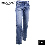 レッドカード トーキョー デニム メンズ ストレッチ ヴィンテージ加工 スリムテーパードデニム RED CARD TOKYO Rhythm RED kita-Vintage Mid 71786301vmd MID IND