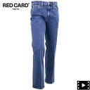 レッドカード トーキョー デニム メンズ ストレッチ ストーンウォッシュ スリムブーツカットデニム マーベリックス RED CARD TOKYO Mavericks RED akira-StonedCleanMid 71791601scm MID IND