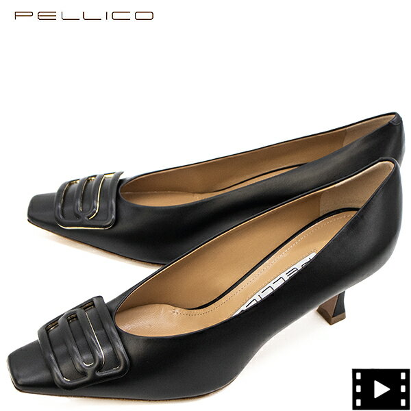 ペリーコ パンプス レディース レザー パンプス ダマ デュエ アネッリ PELLICO DAMA PE231DA0724VIVI PLC DUE ANELLI VITELLO NERO