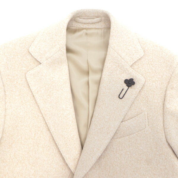 【セール】ラルディーニ コート メンズ シルク カシミヤ ウール 段返り3B シングルチェスターコート LARDINI JY23636Q LRD 3216-723636Q622 150C【返品交換不可】special priceAM