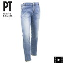 ピーティートリノデニム ストレッチ テーパード デニムスラックス PT TORINO DENIM INDIE PTD C5ZJ01Z10BAS OA43 LT84