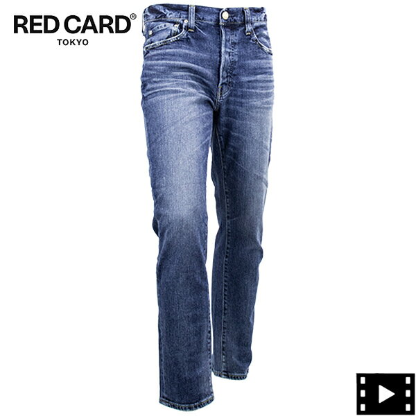 レッドカード トーキョー デニム メンズ ストレッチ スリムテーパードデニム リズム RED CARD TOKYO Rhythm RED kita-Vintage Mid 12786801vmd MID IND