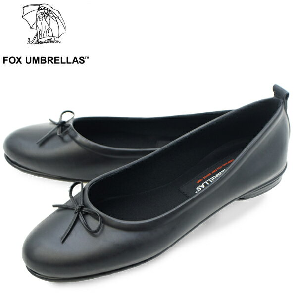 フォックスアンブレラズ シューズ レディース レイン バレエシューズ FOX UMBRELLAS 08W VALLET SHOES FOX BLACK