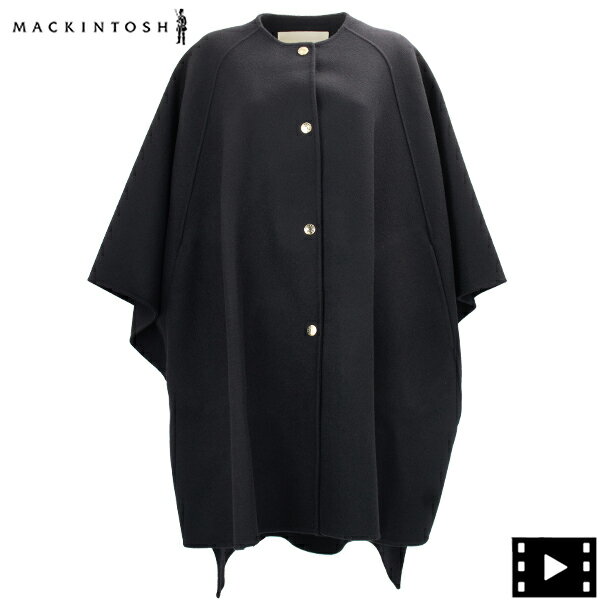 マッキントッシュ コート レディース マッキントッシュ コート レディース ノーカラー ウール サンカ ケープ ポンチョ コート MACKINTOSH SANQUHAR MCT RD1109JCOS SB02/BLACK