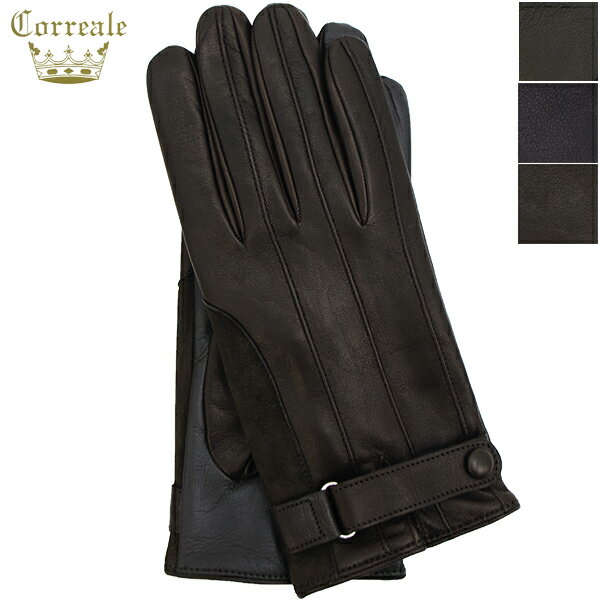 グローブス　手袋（メンズ） コレアーレグローブス 手袋 メンズ ラムレザー カシミヤ グローブ 手袋 タッチパネル対応 Correale gloves CRM-6079 CRG
