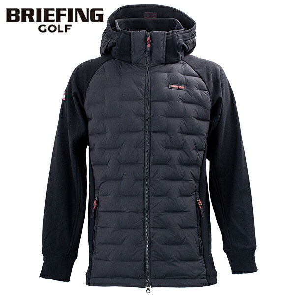 ブリーフィング ゴルフ ウェア メンズ ハイブリッドダウンパーカー BRIEFING GOLF MS HYBRID DOWN PARKA BRG233M49 BRG BLACK