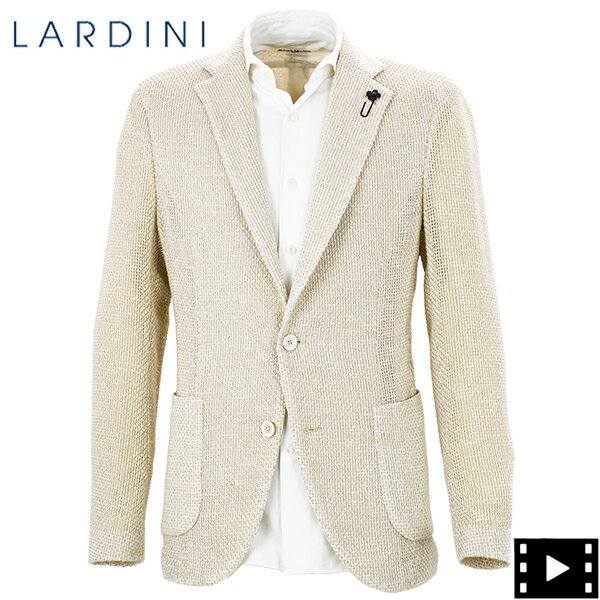 ラルディーニ ジャケット メンズ コットン リネン混 シングルジャケット LARDINI JZIZUMO79 LRD 4116-AIZUMO0500 LRD 100E