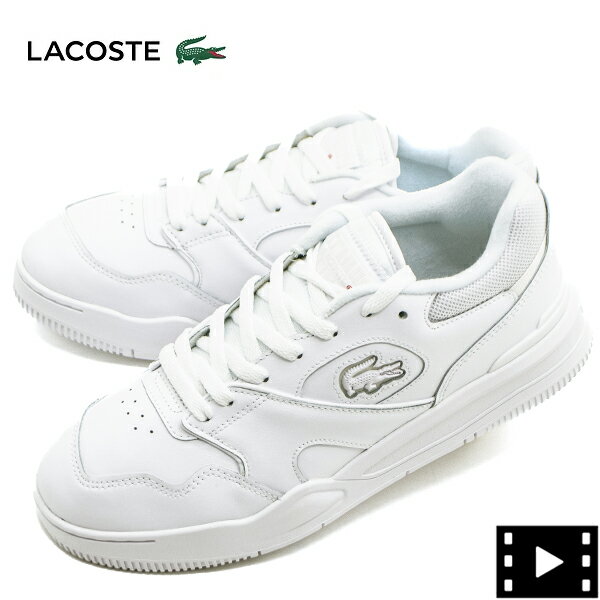 ラコステ レザースニーカー メンズ ラコステ スニーカー メンズ レザー ローカットスニーカー LACOSTE LINESHOT LAC 223 SMA0110 21G