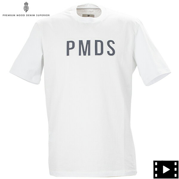 ピーエムディーエス Tシャツ メンズ コットン マーセライズ加工 エンボス ロゴTシャツ P.M.D.S. PMDS HAMIT PMD TS207 010