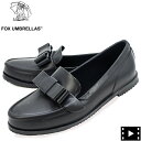 フォックスアンブレラズ レインシューズ レディース リボン ローファー FOX UMBRELLAS 20W WOMENS RIBBON LOAFERS FOX Black