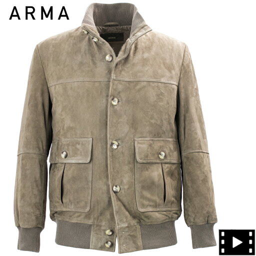アルマ ブルゾン メンズ ゴートスエード A-1 中綿ブルゾン ボンバージャケット ARMA SPIKE ARM GOAT SUEDE STURDY SOIL アルマ ブルゾン メンズ ゴートスエード A-1 中綿ブルゾン ボンバージャケット ARMA SPIKE ARM GOAT SUEDE STURDY SOIL