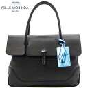 ペッレモルビダ バッグ ディープオーシャン シュリンクレザー フラップトートバッグ ボストンバッグ PELLE MORBIDA Deep Ocean PMO-MB055DE PMO BLACK