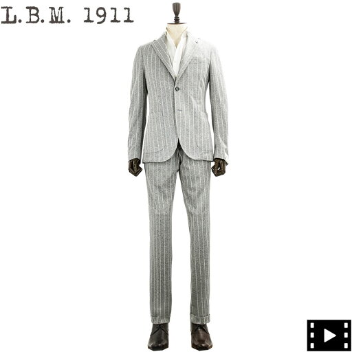 エルビーエム1911 スーツ メンズ ストレッチ コットン 2B ストライプ シングルスーツ L.B.M.1911 191-2415604 LBM 3811/45202RO 09 エルビーエム1911 スーツ メンズ ストレッチ コットン 2B ストライプ シングルスーツ L.B.M.1911 191-2415604 LBM 3811/45202RO 09