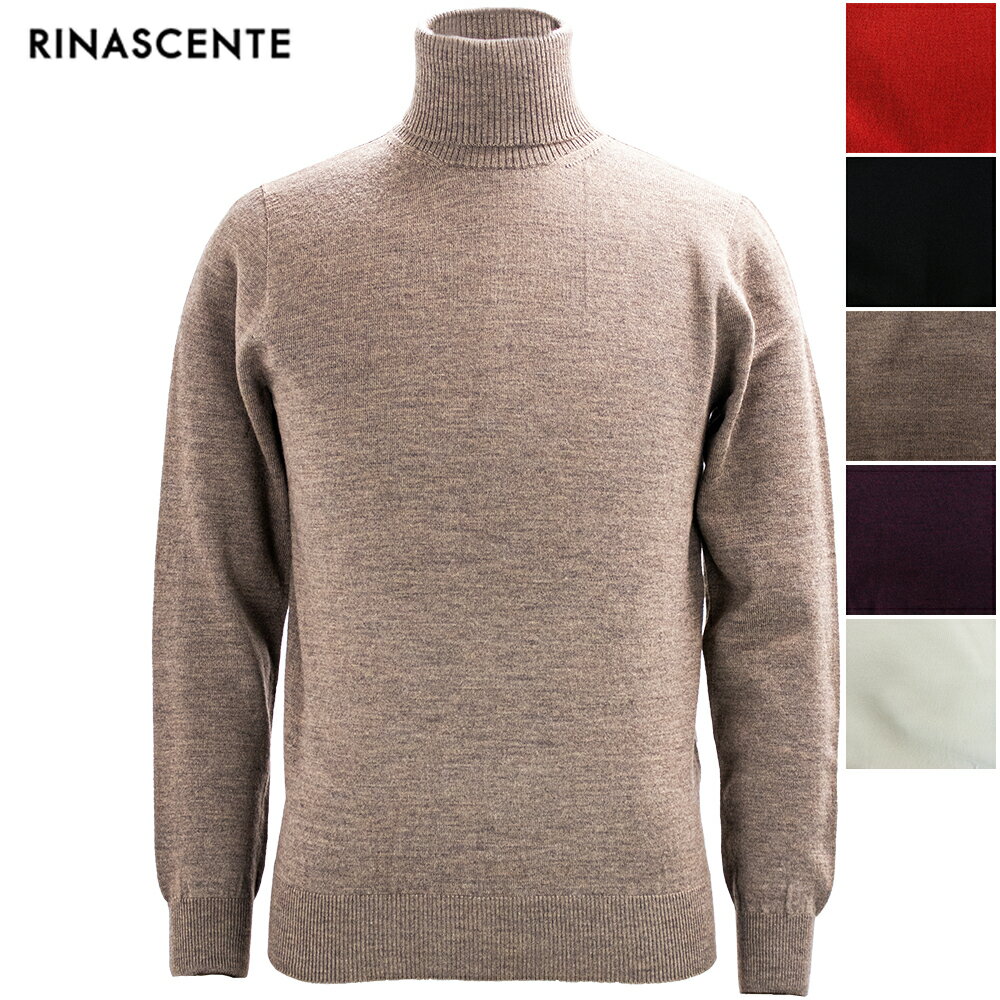 リナシェンテ セーター メンズ キャッシュウール タートルネック ハイゲージ ニットセーター RINASCENTE 154-60006R RST