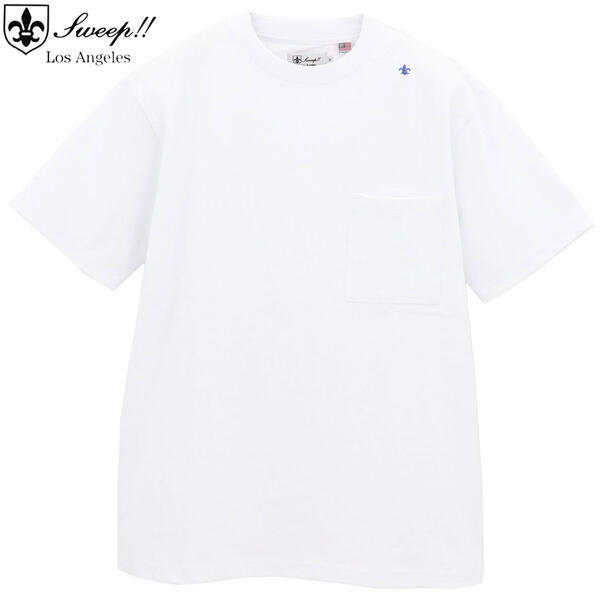 スウィープ ロサンゼルス Tシャツ メンズ USAコットン クルーネック 半袖 Tシャツ Sweep!! LosAngeles USA COTTON-T / SL160004 SWP WHITE（ホワイト）