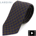 ラルディーニ ラルディーニ ネクタイ メンズ 小花柄 ネクタイ LARDINI JUCRC7/IP57116 LRD 850NE（ネイビー）