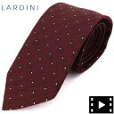 ラルディーニ ラルディーニ ネクタイ メンズ ジャカード織り 花柄 ネクタイ LARDINI JUCRC7/IP57132 LRD 700（ワイン）