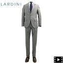 ラルディーニ スーツ ラルディーニ スーツ メンズ サマーウール 段返り3B シングルスーツ LARDINI JV0431AQ LRD（グレー）