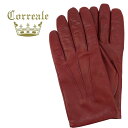 コレアーレグローブス 手袋 メンズ シープスキン ナッパレザー カシミアライニング グローブ Correale gloves CRM-6001(レッド)