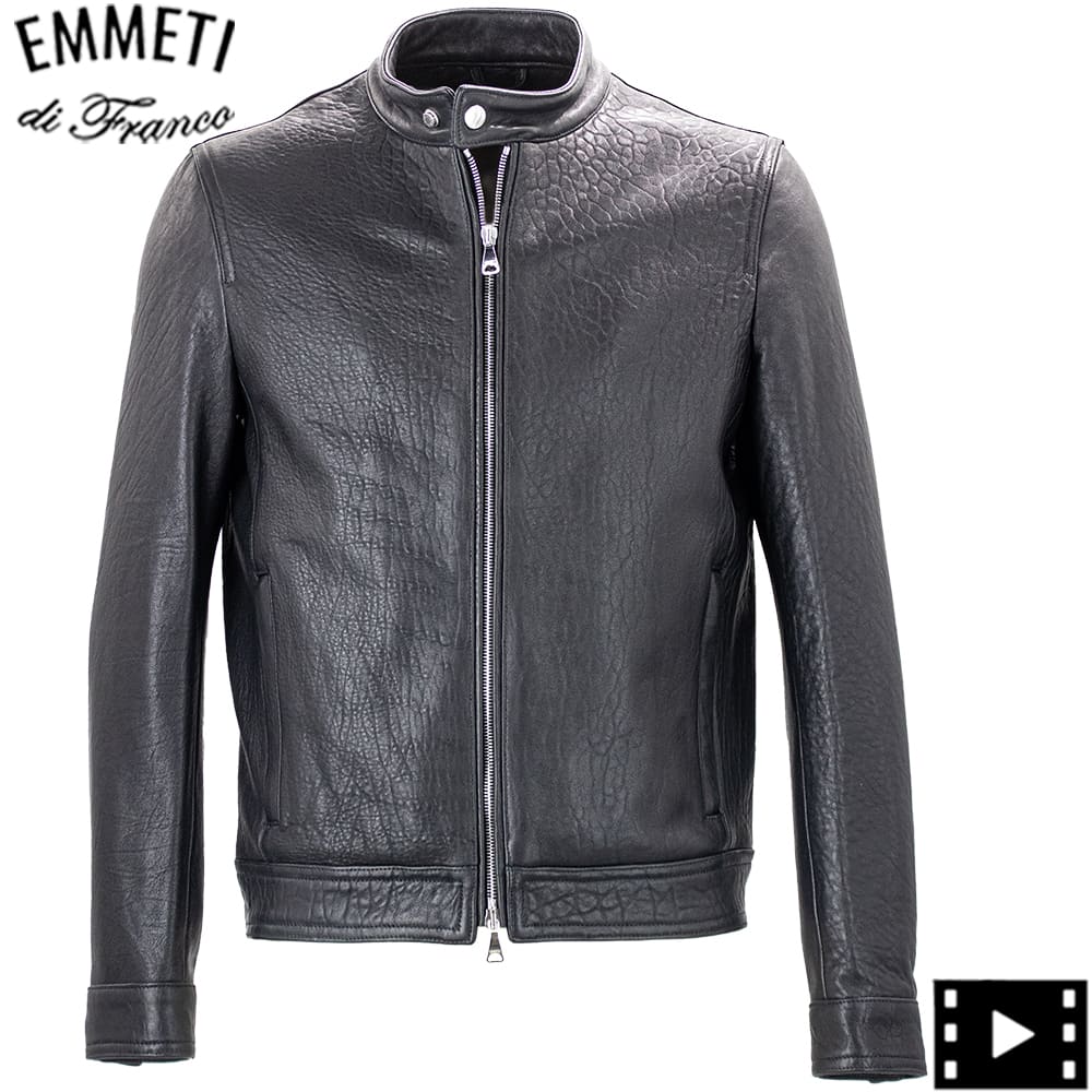 wfygj【新品】EMMETI JURI 46 Nano Universe ナッパレザー シングルライダース【JURI/ユリ】｜EMMETI（エンメティ