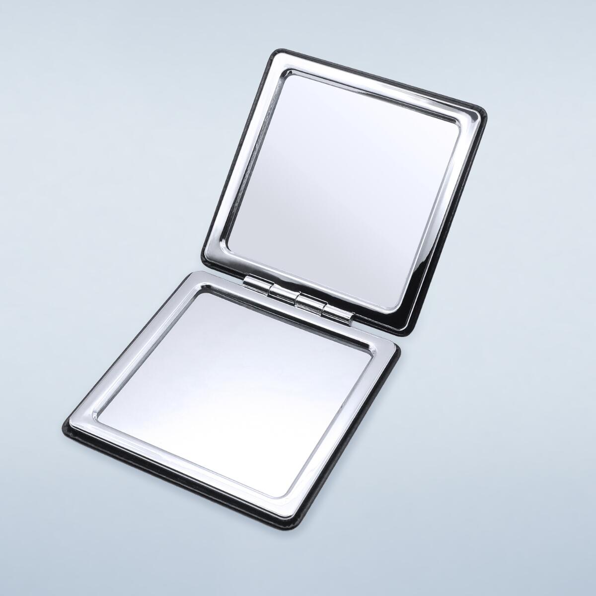 LAGNET 楽天市場店の【公式】 ラグネット LAGNET ORIGINAL 2WAY MIRROR オリジナル 2面ミラー 拡大鏡付き 清潔感 身だしなみ 男性 メンズ ブラック 持ち運び コンパクト 2WAY 手鏡折畳み 折り畳み 軽量 薄型 携帯 手鏡 折りたたみ コンパクトミラー 四角 ミニ 薄い 拡大鏡｜アングル2
