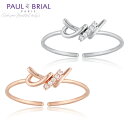 リング 指輪 ツイストリング PAUL BRIAL ポールブリアル シルバー925 ピンクゴールド キュービックジルコニア ゆれる silver925 安心 ダイヤモンド レディース プレゼント ギフト 小さめ フランス