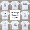 yHomage graphic T-shirtsz IWiI}[WTVc vgTVc Rbg100 ۓ{fB