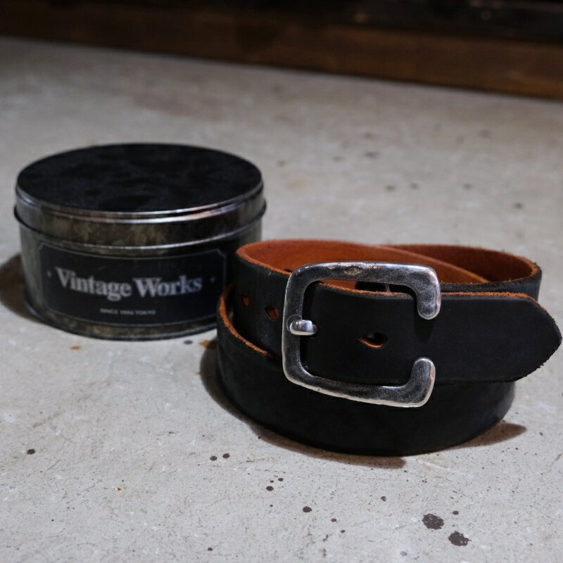 VINTAGE WORKS ヴィンテージワークス 【DH5536 CHASIN(茶芯)Tea core】レザーベルト C型バックル 牛革(ベンズレザー) ハンドメイド