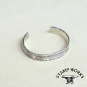 STAMP WORKS スタンプワークス【SWB-005】【Chisel Work Bangle】チゼルワークバングル アクセサリー SILVER925 ハンドメイド