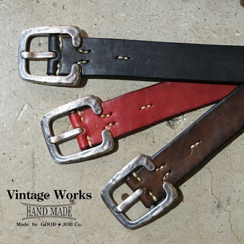 VINTAGE WORKS (ヴィンテージワークス)【DH5536】レザーベルト C型バックル 牛革(ベンズレザー) ハンドメイド